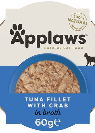 Applaws miseczka dla kota Filet z Tuńczyka z Krabami 60g