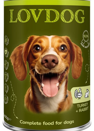 Lovdog Turkey & Rabbit puszka 400g