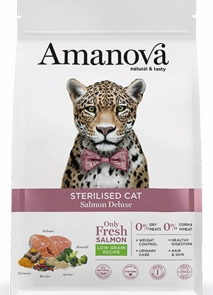 Amanova Cat Sterilised Salmon Deluxe - łosoś 1,5kg