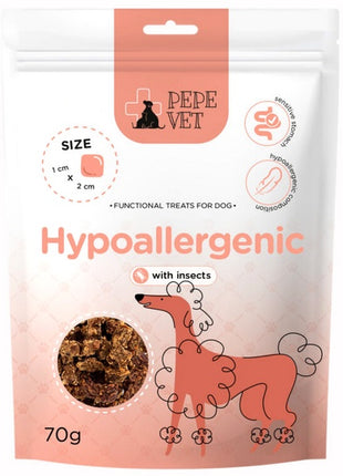 Paka Zwierzaka PEPE VET Przysmak funkcjonalny Hypoallergenic Insect 70g