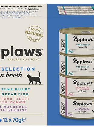 Applaws puszki dla kota Multipack Fish 12x70g