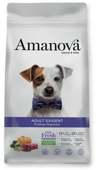 Amanova Dog Adult Exigent Venison - dziczyzna 10kg