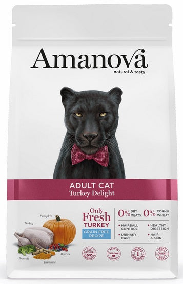 Amanova Cat Adult Turkey Delight - indyk 4kg