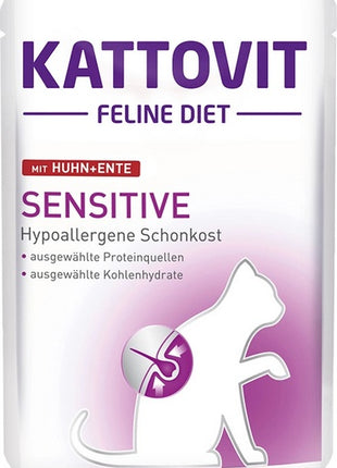 Kattovit Feline Diet Sensitive kurczak i kaczka saszetka 85g