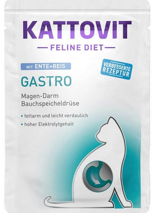 Kattovit Feline Diet Gastro kaczka i ryż saszetka 85g