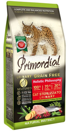 Primordial Cat Grain Free Urinary Turkey & Herring 6kg