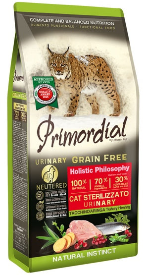 Primordial Cat Grain Free Urinary Turkey & Herring 2kg