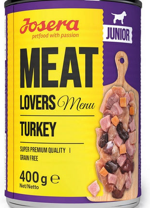 Josera Meat Lovers Menu Junior Indyk puszka 400g