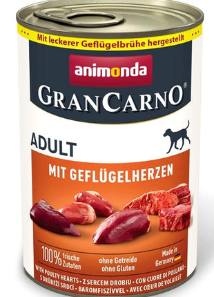Animonda GranCarno Original Adult Geflugelherzen Drobiowe serca puszka 400g