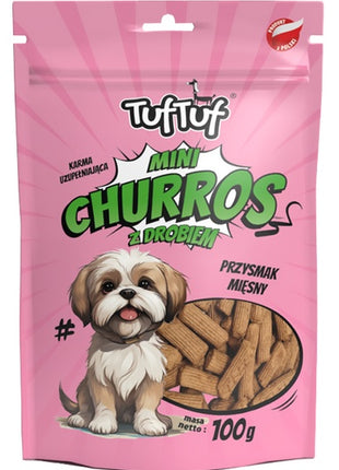TUF TUF Mini Churros z drobiem dla psa 100g