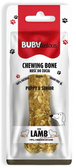 BUBAlicious Kość Puppy & Senior z jagnieciną żeń-szeniem 17cm [8727]