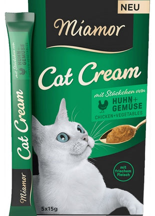 Miamor Cat Cream Kurczak i warzywa 5x15g