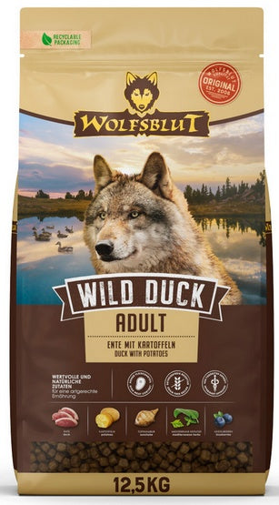 Wolfsblut Dog Wild Duck - kaczka i ziemniaki 12,5kg