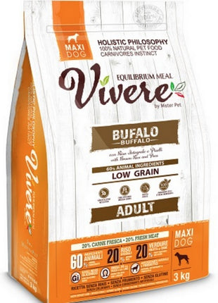 Vivere Maxi Adult Buffalo 3kg Karma Monobiałkowa z Bawołem dla dużych ras