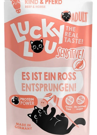 Lucky Lou Lifestage Sensitive Wołowina i konina saszetka 125g