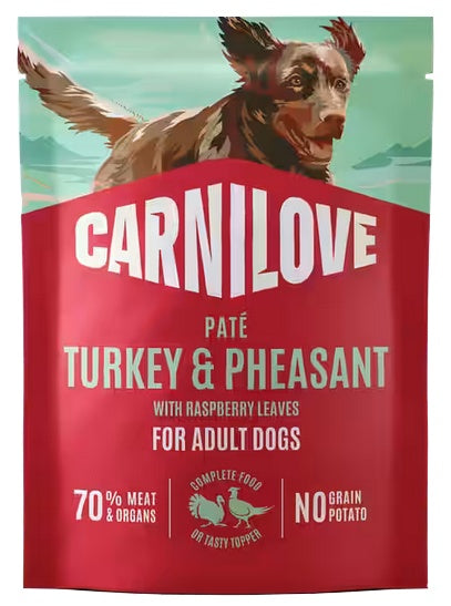 Carnilove Dog Turkey & Pheasant - indyk i bażant saszetka 300g