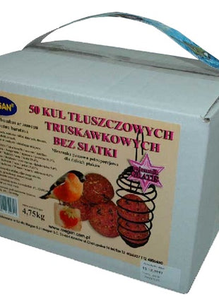 Megan Kule zimowe truskawkowe bez siatki 50szt + sprężyna [ME123]