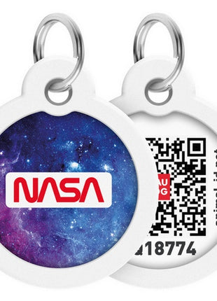 Collar WauDog Smart ID Zawieszka z QR-paszportem okrągła 3cm NASA21