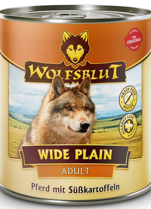 Wolfsblut Dog Wide Plain - konina i bataty puszka 800G
