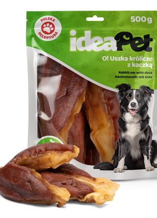 IdeaPet Uszka królicze z kaczką 500g
