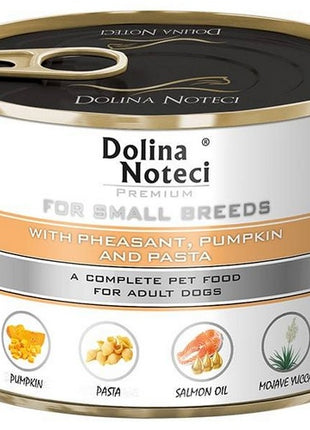Dolina Noteci Premium Pies Mały Bażant, dynia i makaron puszka 185g