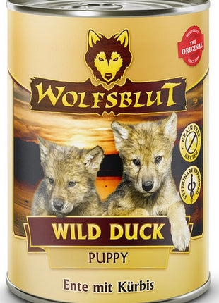 Wolfsblut Dog Wild Duck Puppy - kaczka i bataty puszka 395g