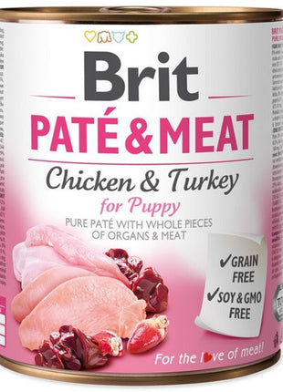 Brit Pate & Meat Dog Puppy puszka 800g