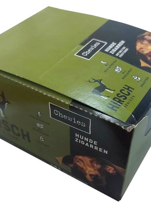 Chewies Hundezigarren Hirsch - jeleń BOX 50x25g
