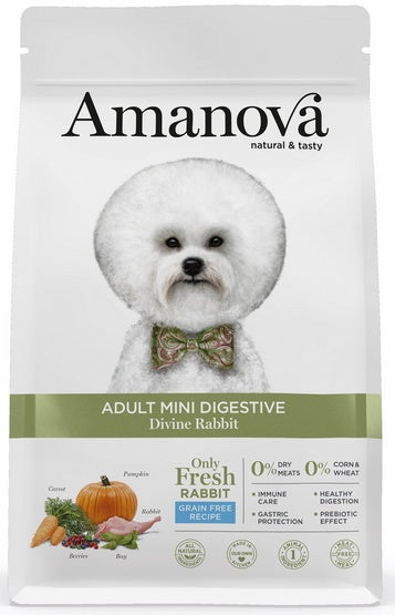 Amanova Dog Adult Mini Digestive Divine Rabbit - królik 7kg