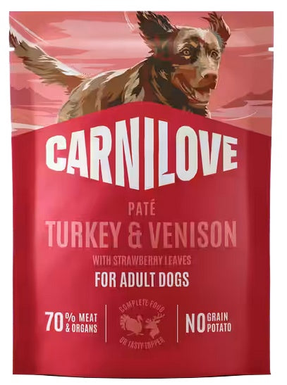Carnilove Dog Turkey & Venison - indyk i dziczyzna saszetka 300g