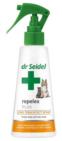 Dr Seidel Repelex Plus - Płyn utrzymujący psy i koty z daleka - spray 100ml