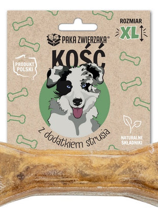 Paka Zwierzaka Kość z dodatkiem strusia XL 17cm