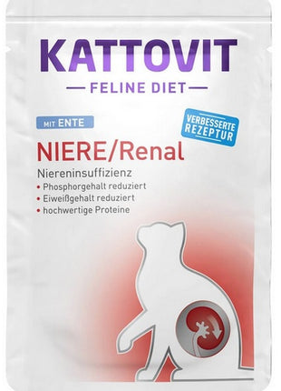 Kattovit Feline Diet Niere/Renal kaczka saszetka 85g