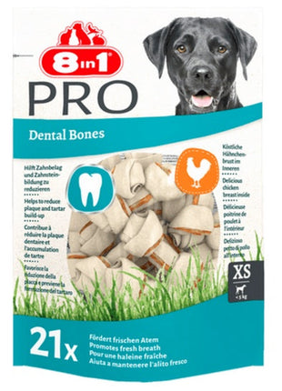 8in1 Dental Delights Bones XS torebka 21szt