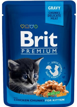 Brit Premium Cat Kitten Kurczak saszetka 100g