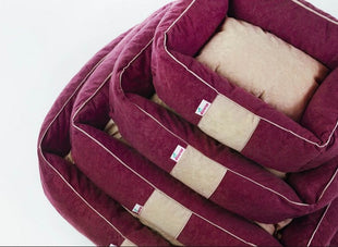 Diversa Legowisko Petti 3 bordo/beż