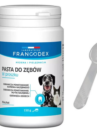 Francodex Pasta do zębów w proszku dla psa i kota 150g