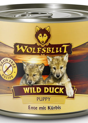Wolfsblut Dog Wild Duck Puppy - kaczka i bataty puszka 200g