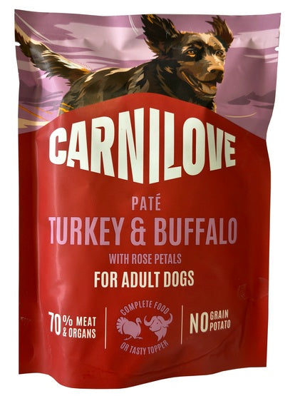 Carnilove Dog Turkey & Buffalo - indyk i bawół saszetka 300g