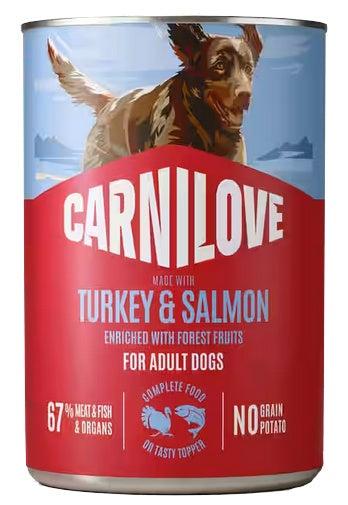 Carnilove Dog Salmon & Turkey Adult - łosoś i indyk puszka 400g
