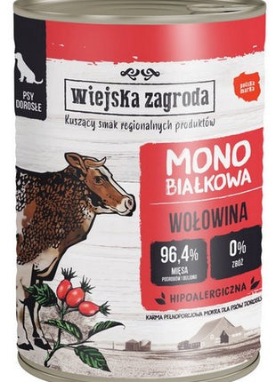 Wiejska Zagroda Monobiałkowa Wołowina puszka 400g