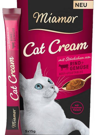 Miamor Cat Cream Wolowina i warzywa 5x15g