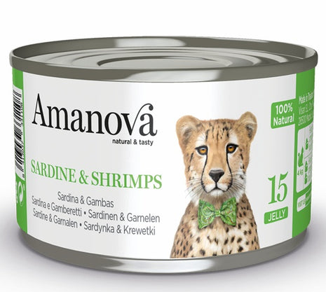 Amanova Cat Sardine & Shrimps - sardynki i krewetki w galaretce puszka 70g [15]
