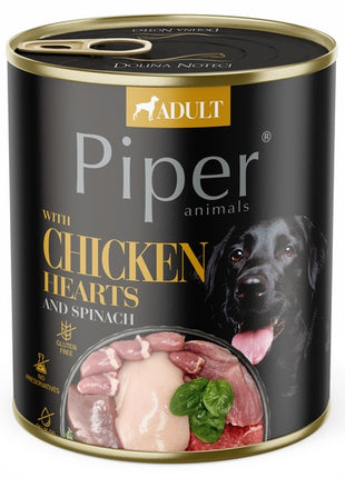 Piper Pies Serca kurczaka i szpinak puszka 800g