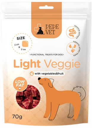 Paka Zwierzaka PEPE VET Przysmak funkcjonalny Light Veggie 70g