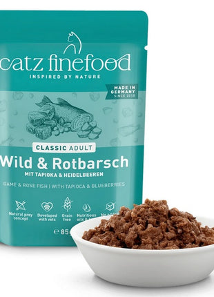 Catz Finefood Classic N.21 Dziczyzna i Karmazyn saszetka 85g