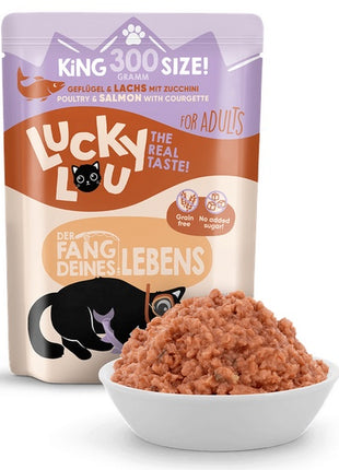 Lucky Lou Lifestage Adult Drób i łosoś saszetka 300g