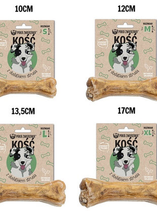 Paka Zwierzaka Kość z dodatkiem strusia XL 17cm