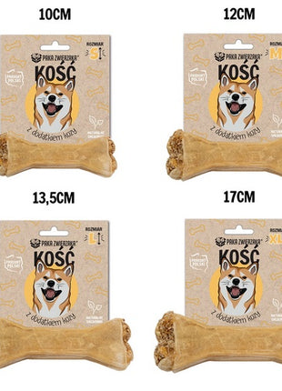 Paka Zwierzaka Kość z dodatkiem kozy L 13,5cm