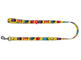 Collar WauDog Nylon Smycz nylonowa L-XXL 25mm/200cm, wzór FUTRZANE POTWORY